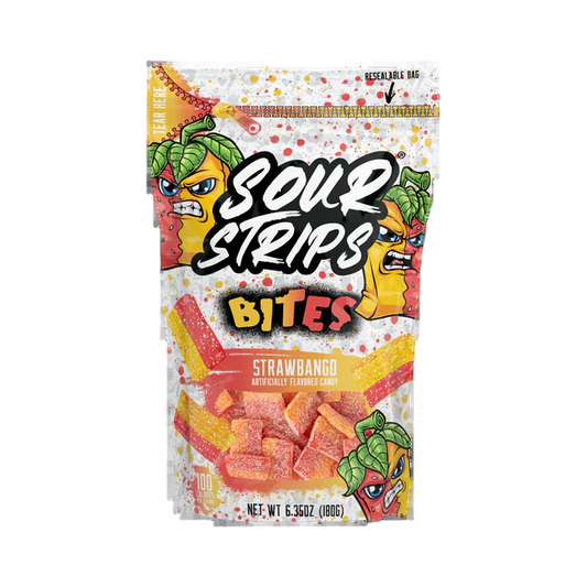 Sour Strips Bites - Strawbango