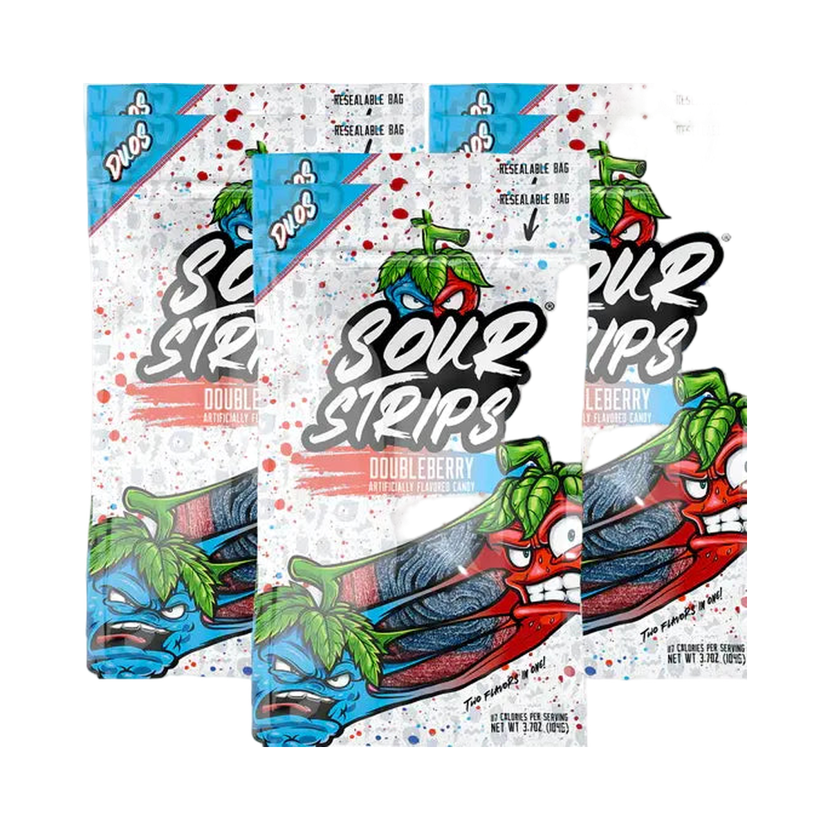 Sour Strips - Duos Doubleberry