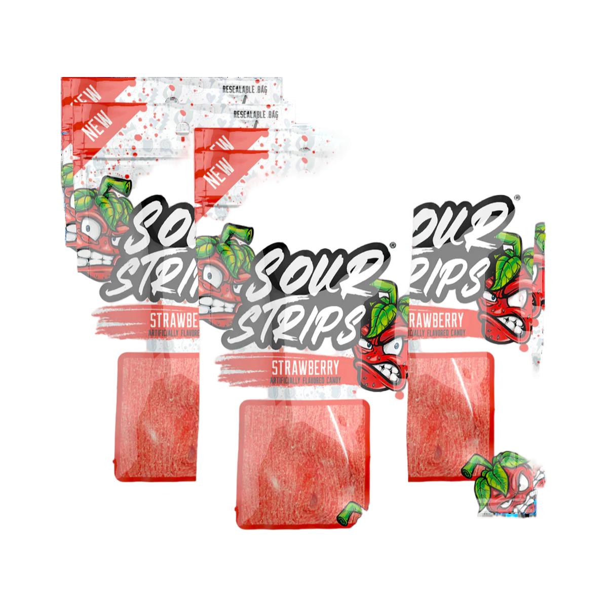 Sour Strips - Strawberry