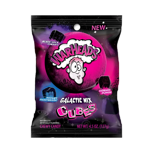 Warheads Galactic Mix Cubes Rocket Raspberry